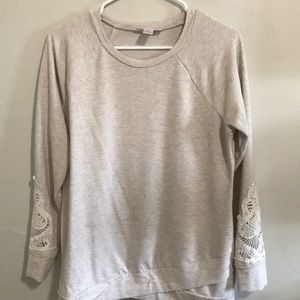 Motherhood Maternity Sweater with Cutout Sleeves